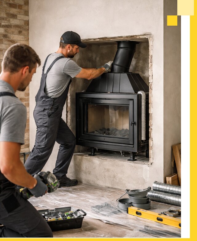 Установка каминных топок в Камне-на-Оби: монтаж, подключение
