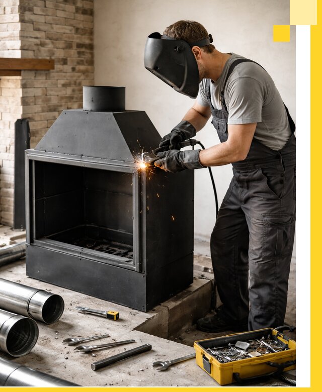 Продажа и установка металлических каминов в Камне-на-Оби под ключ