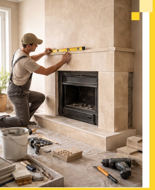 Установка и монтаж каминов в частном доме под ключ в Камне-на-Оби