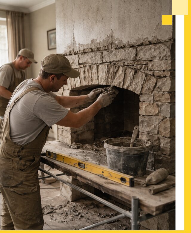 Изготовление каминов под ключ в Камне-на-Оби, монтаж и отделка