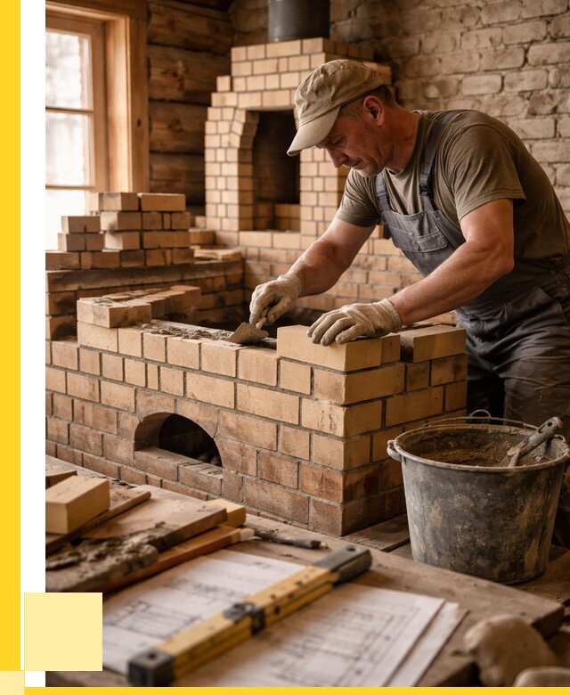 Кладка печей из кирпича в Камне-на-Оби цены от 30450 р. - ЭриданКно