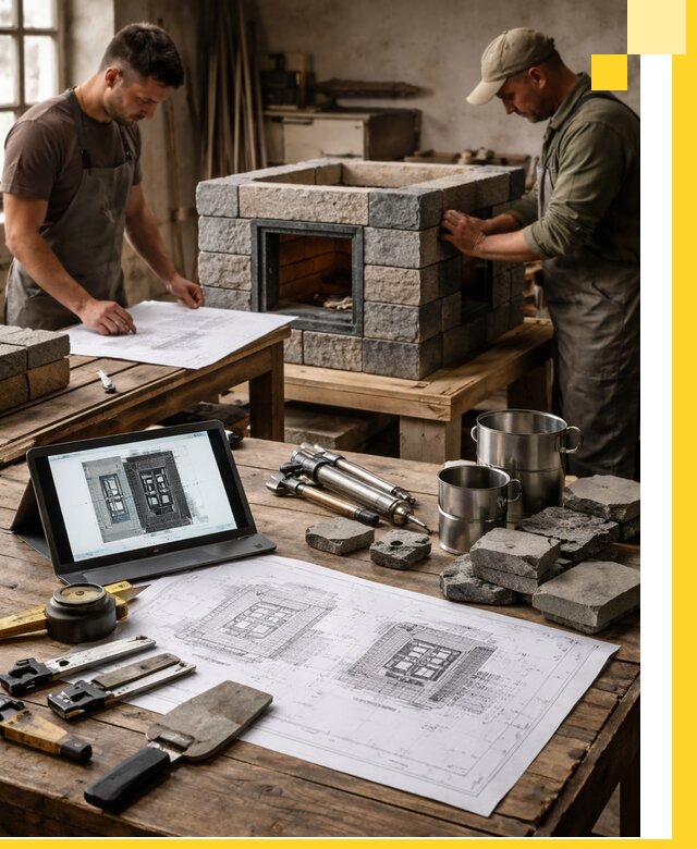 Разработка проектов печей с согласованием и монтажом в Камне-на-Оби