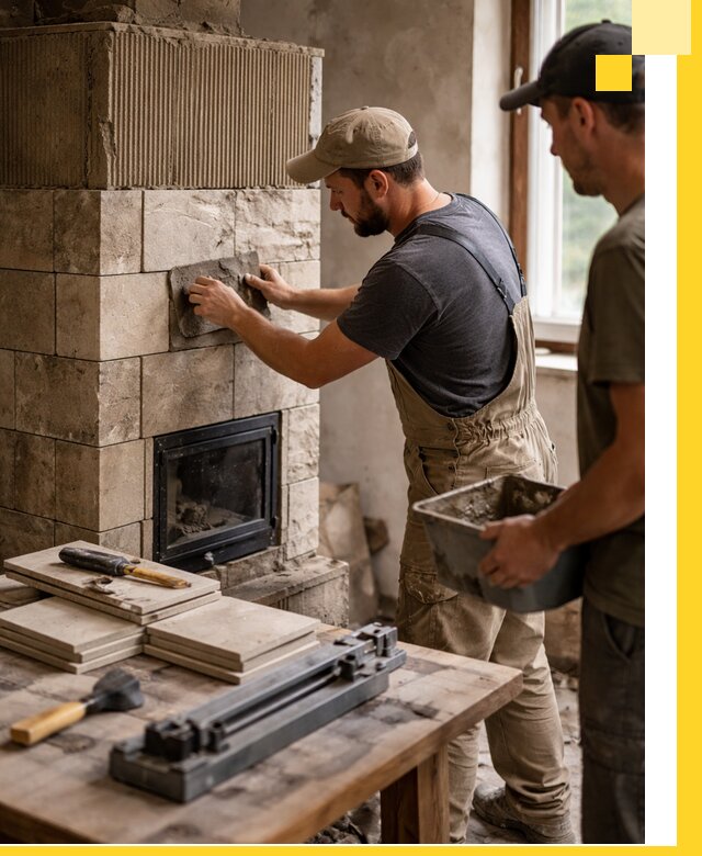 Профессиональная облицовка печей в Камне-на-Оби: керамика и камень