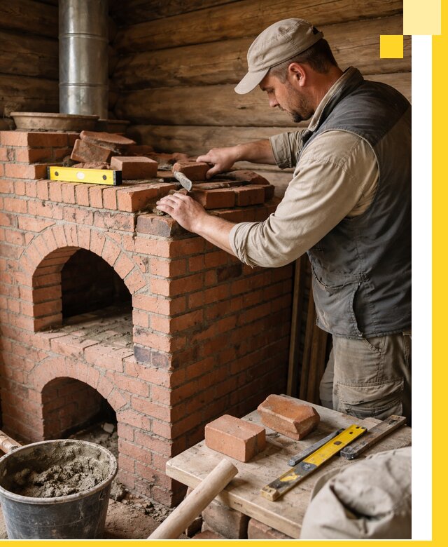 Изготовление и установка русских печей в Камне-на-Оби под ключ