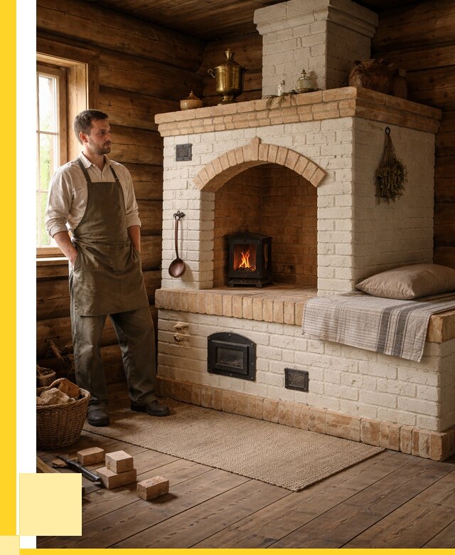 Русские печи с лежанкой под ключ в Камне-на-Оби от 152250 р. ЭриданКно