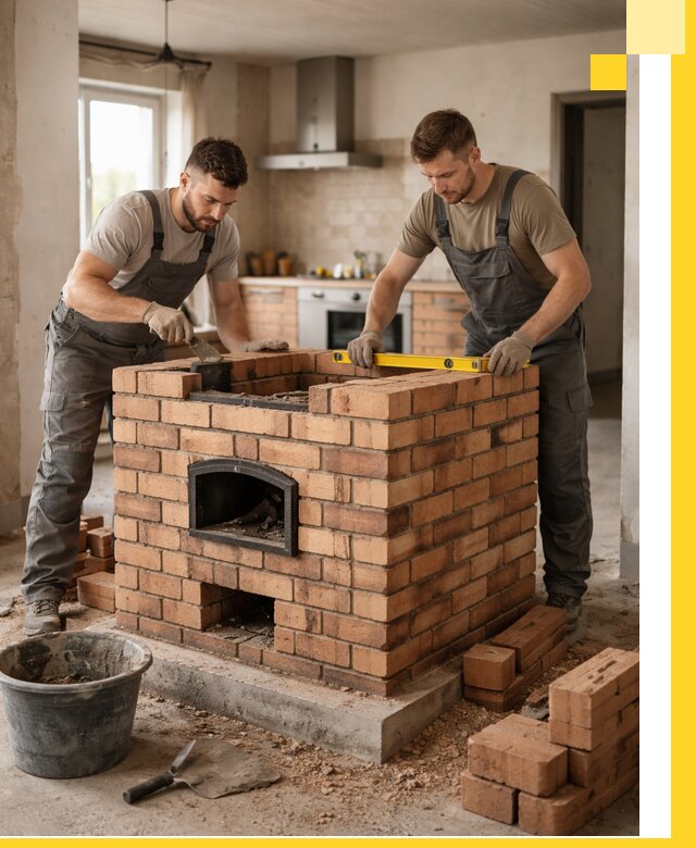 Установка и монтаж печей в частном доме в Камне-на-Оби под ключ