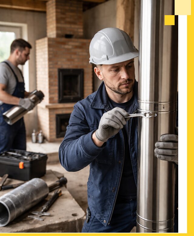 Профессиональный монтаж дымоходов для печей в Камне-на-Оби