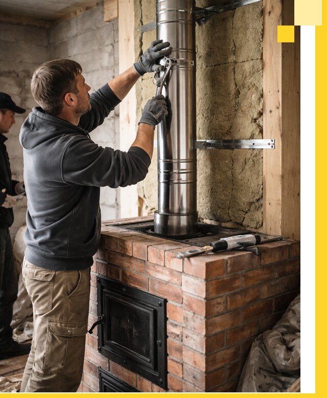 Изготовление и монтаж печей и дымоходов под ключ в Камне-на-Оби