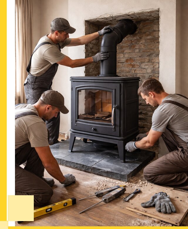 Монтаж печи камина в частном доме в Камне-на-Оби от 25375 р. | ЭриданКно