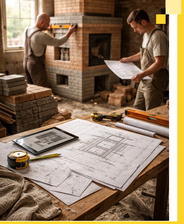 Проекты печей и каминов с индивидуальным дизайном в Камне-на-Оби