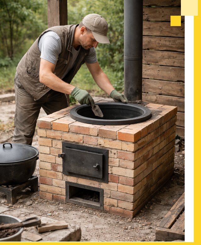 Изготовление и установка печей для казана в Камне-на-Оби под ключ