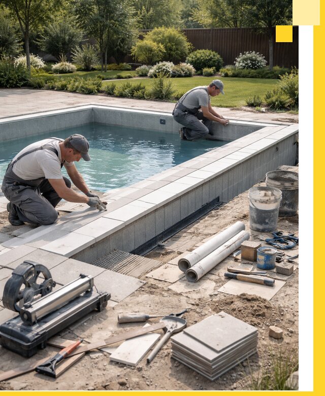 Строительство открытых бассейнов под ключ в Камне-на-Оби профессионально