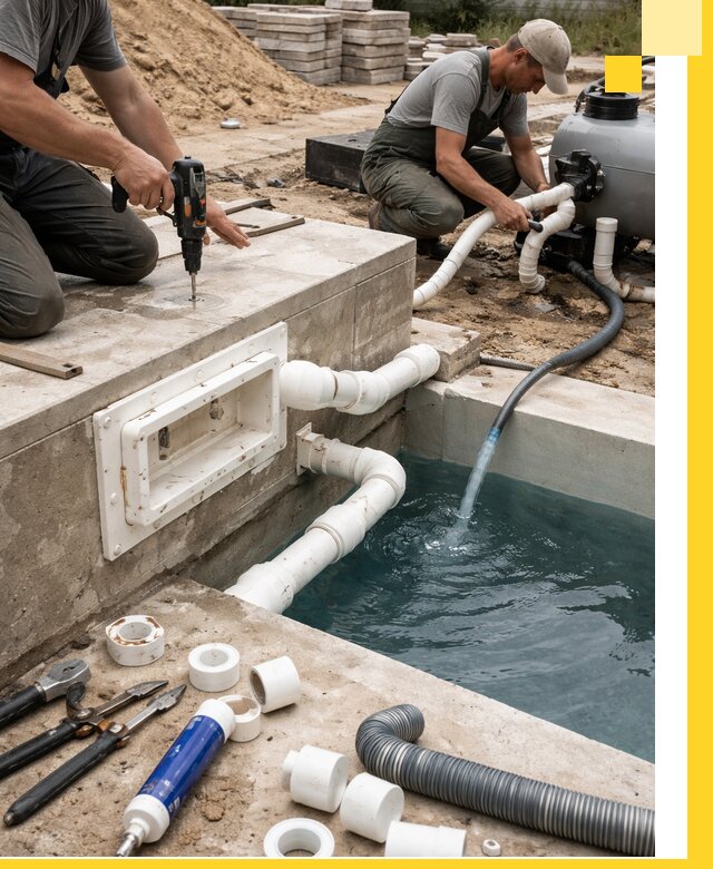 Строительство скиммерных бассейнов под ключ в Камне-на-Оби