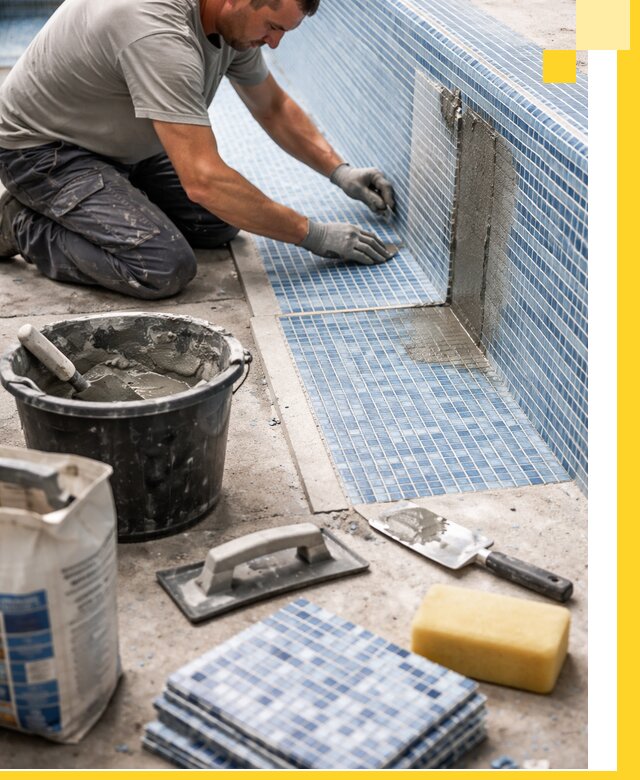 Укладка и ремонт мозаики для бассейнов под ключ в Камне-на-Оби