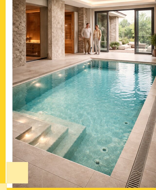 Бассейн во дворе в Камне-на-Оби: проект, отделка от 1218000 р. | ЭриданКно