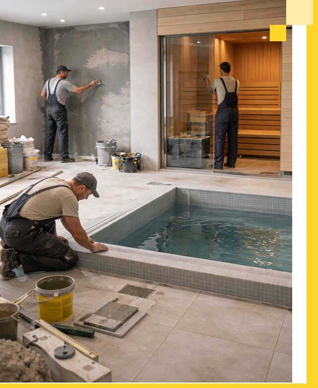 Проектирование и строительство сауны с бассейном в Камне-на-Оби