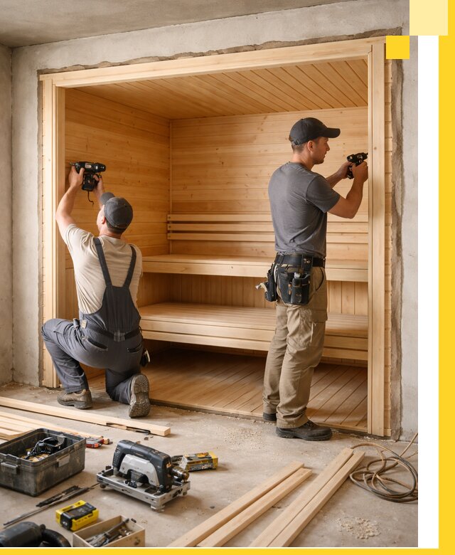 Монтаж саун под ключ в Камне-на-Оби — проектирование и установка