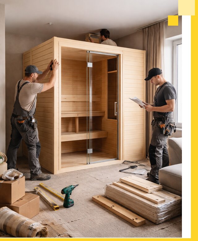 Установка и благоустройство саун в квартире в Камне-на-Оби