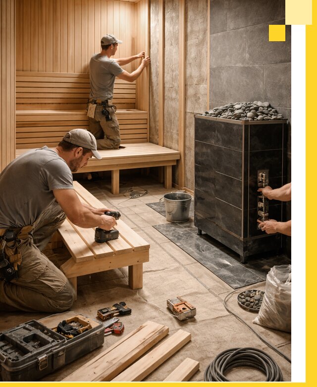 Дизайн и строительство интерьерных саун под ключ в Камне-на-Оби