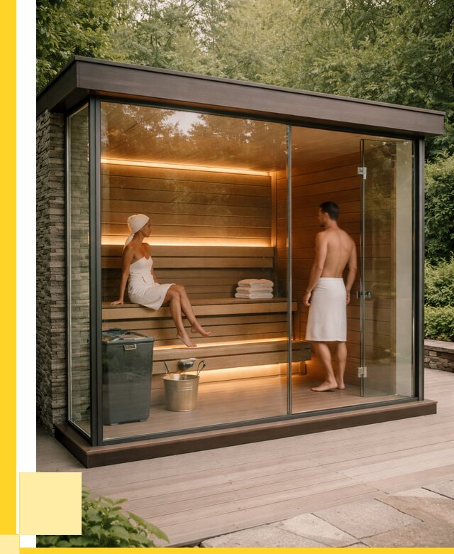 Сауна стеклянная и двери для сауны в Камне-на-Оби от 253750 р. | ЭриданКно
