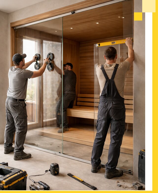 Производство и монтаж стеклянных саун под ключ в Камне-на-Оби