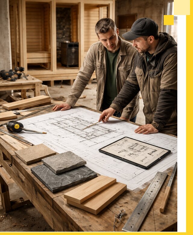 Проекты бань под ключ и планы строительства в Камне-на-Оби