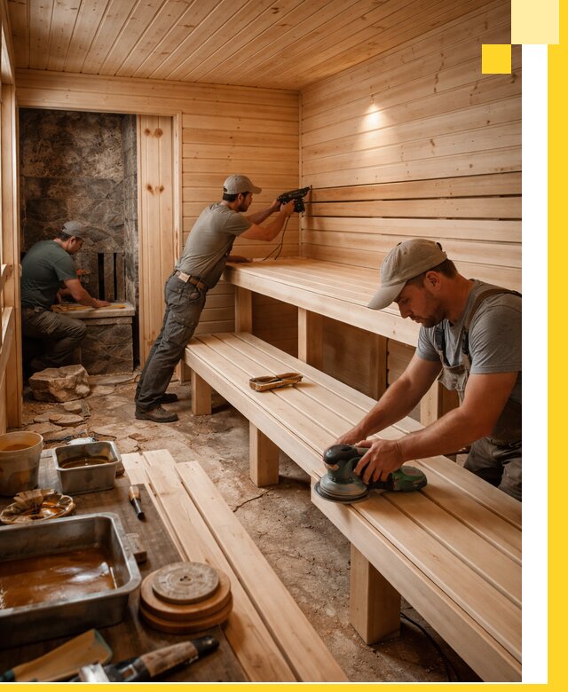 Профессиональная отделка бань в Камне-на-Оби под ключ, с гарантией