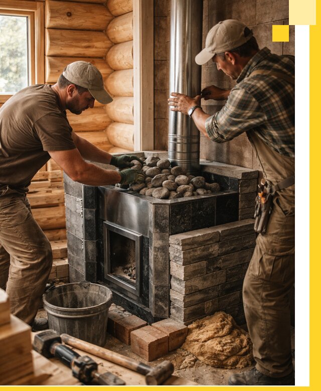 Строительство и отделка русских бань под ключ в Камне-на-Оби