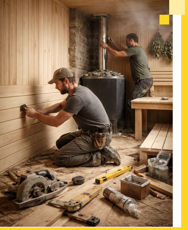 Полное строительство и оснащение парных под ключ в Камне-на-Оби