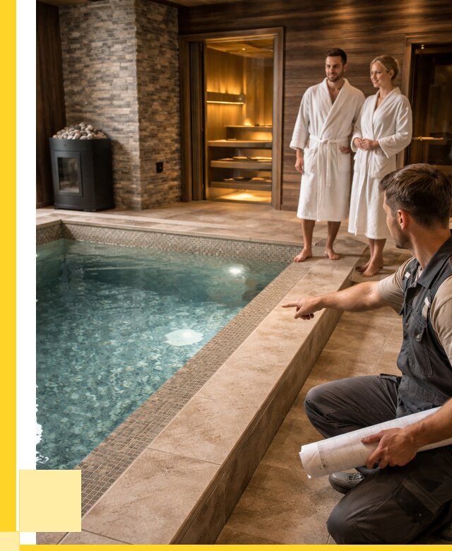 Проект бани с бассейном под ключ в Камне-на-Оби от 65975 р. | ЭриданКно