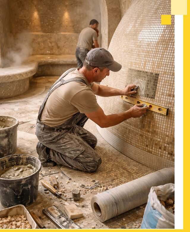 Хамам под ключ в Камне-на-Оби: проектирование, строительство, отделка