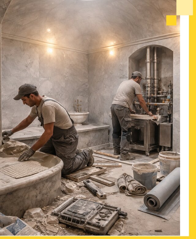 Строительство турецких бань хаммам под ключ в Камне-на-Оби