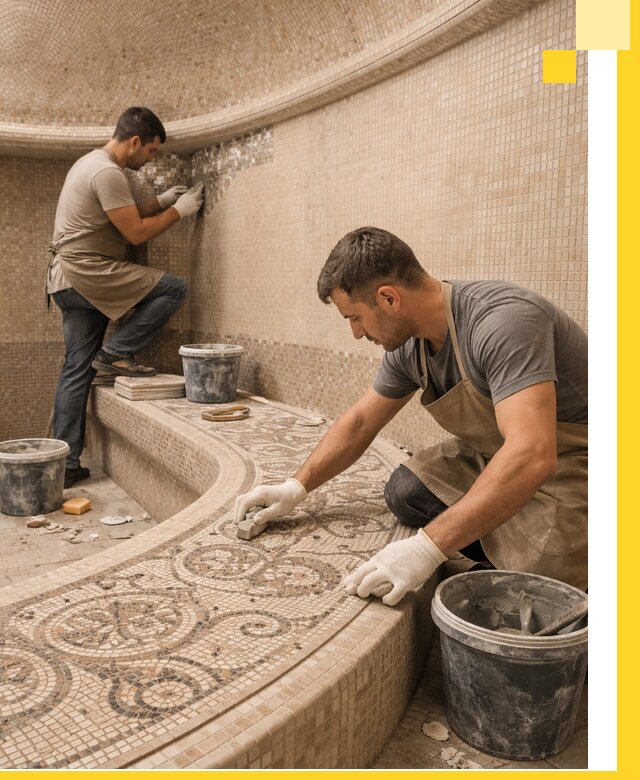 Плитка для хамама в Камне-на-Оби, укладка, подбор и поставка