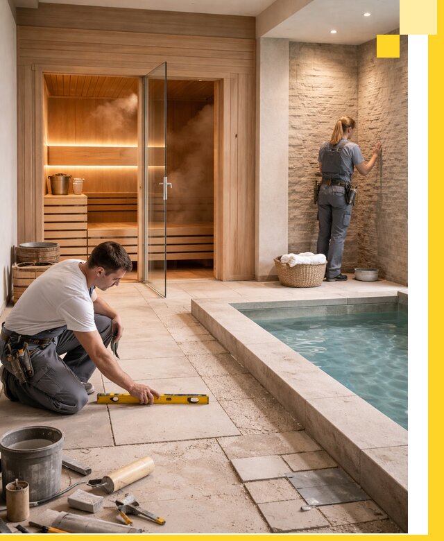 Комплексный дизайн и отделка интерьеров SPA под ключ в Камне-на-Оби